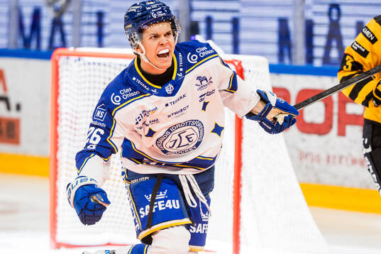 Leksands Zaki Crookes jublar