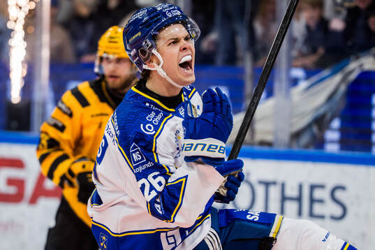 Leksands Zaki Crookes jublar