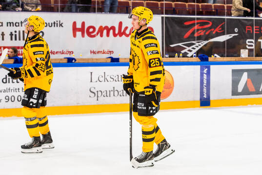 Skellefteås Pontus Johansson och Mikkel Aagaard  deppar