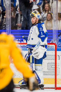 Leksands målvakt Marcus Gidlöf
