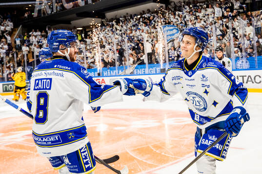 Leksands Zaki Crookes jublar