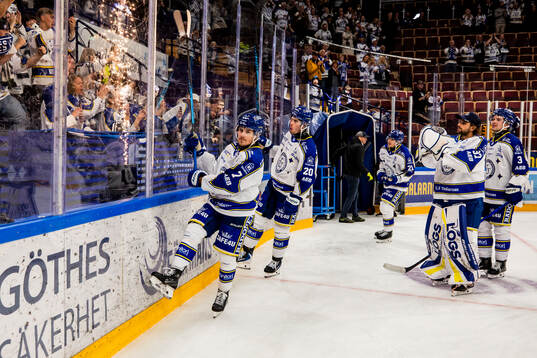 Leksands Marcus Karlberg jublar