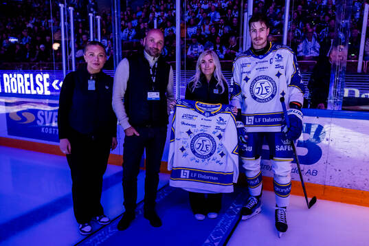Kvällens matchvärd Dalarna i rörelse och Leksands Peter