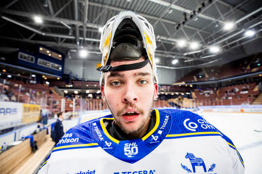 Leksands målvakt Marcus Gidlöf