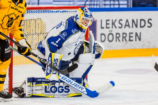 Leksands målvakt Marcus Gidlöf