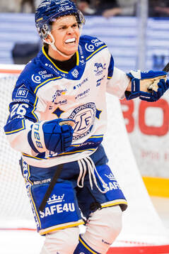 Leksands Zaki Crookes jublar