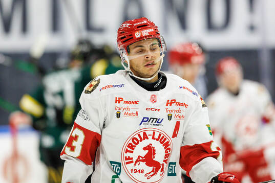 Troja/Ljungbys Jonathan Wikström deppar