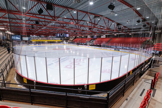 Interiör vy från Liljas arena