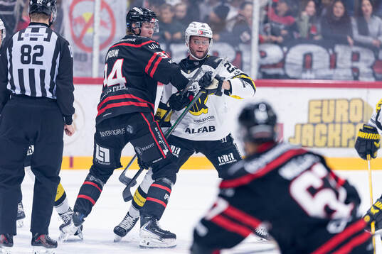 Nybros Oscar Nordin och Västerås Kim Rosdahl
