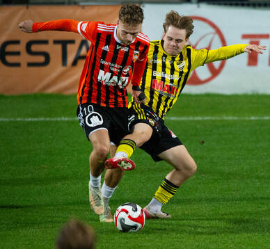 Kristianstads Tim Ströbeck och IFK Hässleholms Max