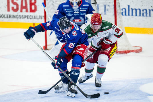 Oskarshamns Ville Jonsson och Modos Linus Andersson
