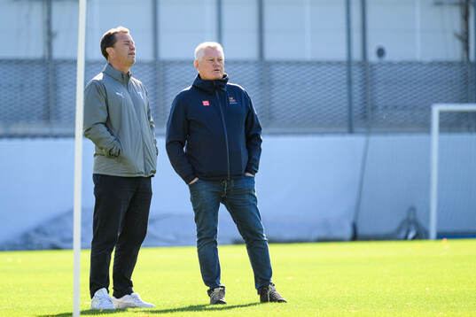 Sportchef Daniel Andersson och ordförande Anders Pålsson