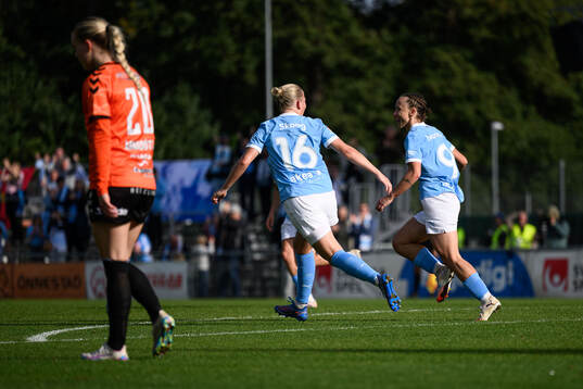 Malmö FFs Miljana Ivanovic jublar