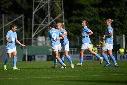 Malmö FFs Miljana Ivanovic jublar