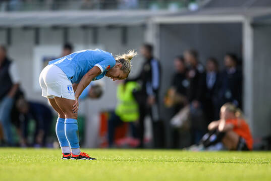 Malmö FFs Mia Persson deppar