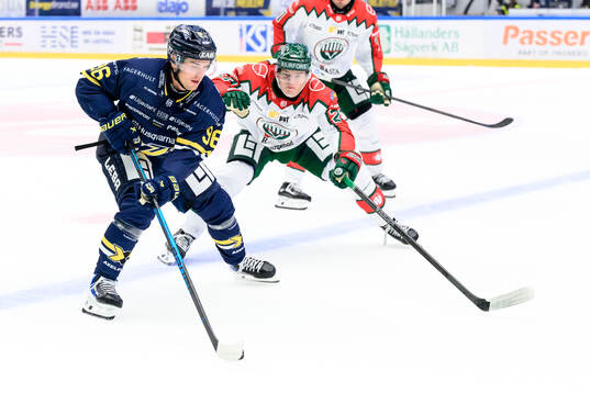 HV71s Nikola Pasic och Frölundas Theodor Niederbach