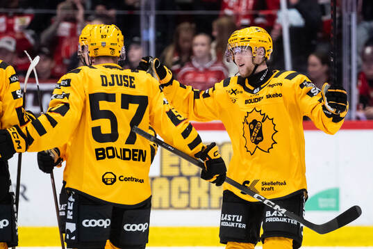 Skellefteås Jonathan Davidsson jublar