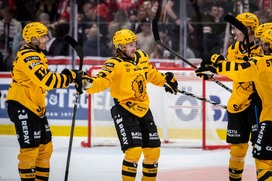 Skellefteås Viktor Grahn jublar