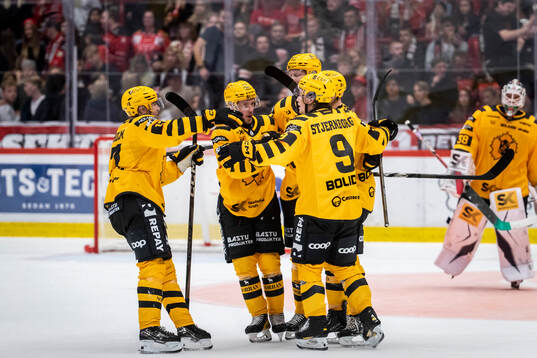 Skellefteås Viktor Grahn jublar