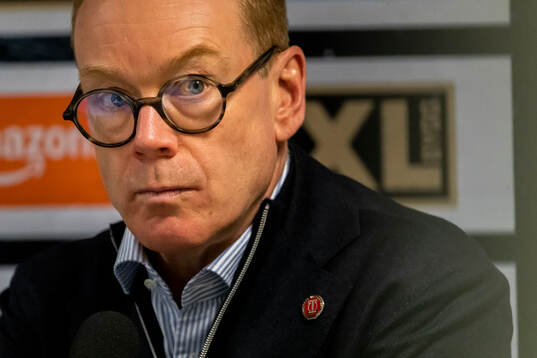 Örebros tränare Niklas Eriksson på presskonferansen
