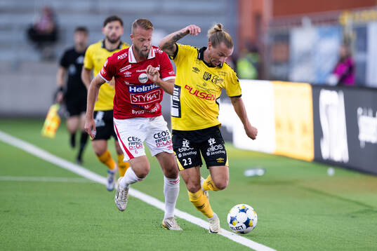 Degerfors Daniel Sundgren och Elfsborgs Niklas Hult