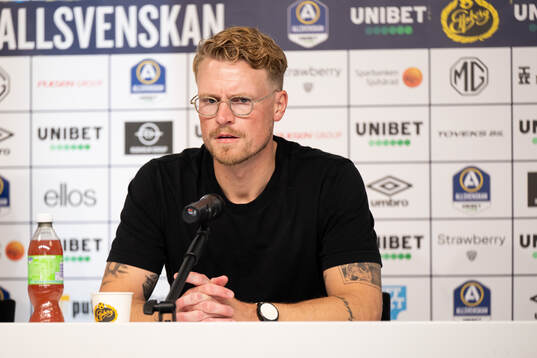 Degerfors tränare Oscar Hiljemark