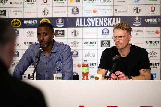 Degerfors tränare Henok Goitom och Elfsborgs tränare