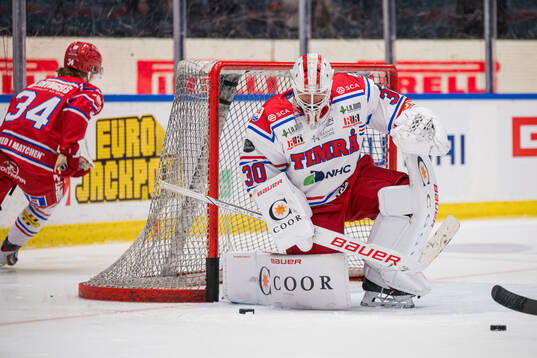 Timrås målvakt Jacob Johansson