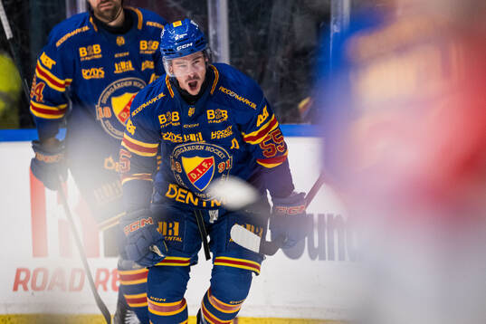 Djurgårdens Charles Hudon jublar