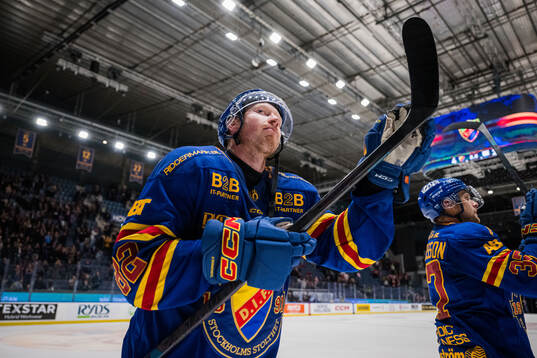 Djurgårdens Colby Sissons jublar