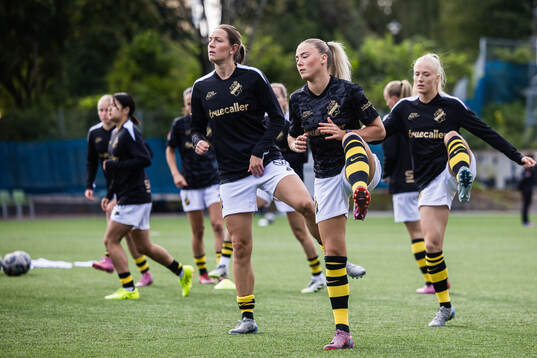 AIKs Jennie Nordin och Ida Björnberg