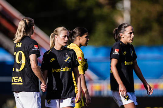 AIKs Matilda Plan, Olivia Lindstedt, målvakt Jada Leanne