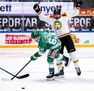 Rögles Leon Bristedt och Brynäs Jack Kopacka