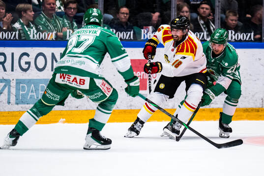 Brynäs Anton Rödin och Rögles Linus Sjödin
