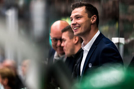 Rögles assisterande tränare Max Bohlin
