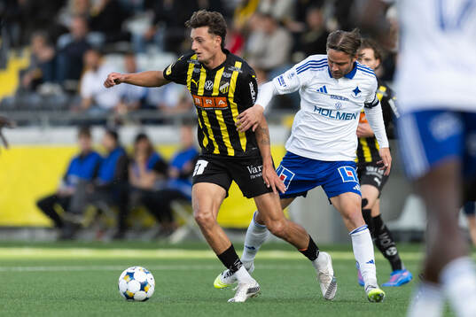 Häckens Silas Andersen och IFK Norrköpings Christoffer