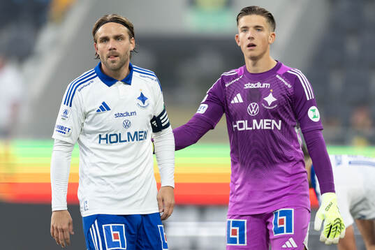 IFK Norrköpings Christoffer Nyman och målvakt David