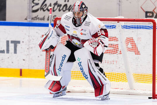 Malmö Redhawks målvakt Marek Langhamer