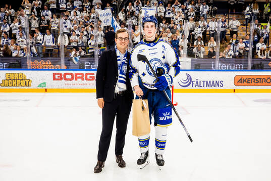 Leksands Tinus Luc Koblar utsedd till matchens lirare av