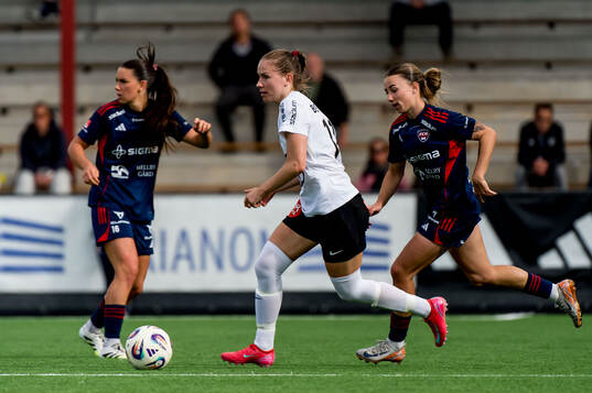 Brommapojkarnas Ida Bengtsson och Rosengårds Anastasiya