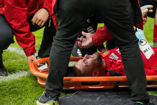 GAIS målvakt Mergim Krasniqi har ont och får vårdunder