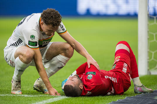 GAIS Anes Cardaklija och målvakt Mergim Krasniqi