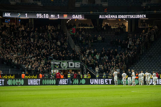 GAIS spelare tackar publiken