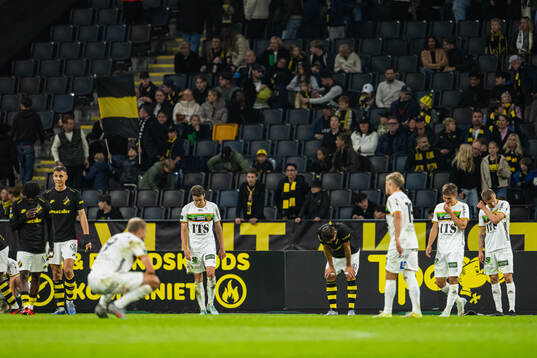 AIKs och GAIS spelare deppar