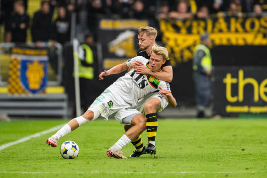 GAIS Rasmus Niklasson Petrovic and AIKs Eskil Edh