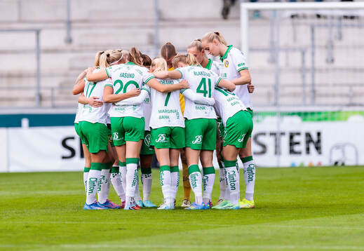 Hammarbys spelare samlas
