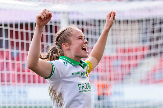 Hammarbys Julie Blakstad jublar