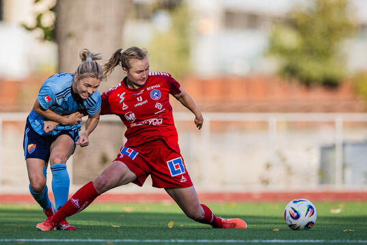 Djurgårdens Mimmi Wahlström och Linköpings Noor Eckhoff