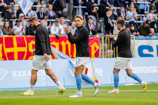 under fotbollsmatchen i Allsvenskan mellan Malmö FF och