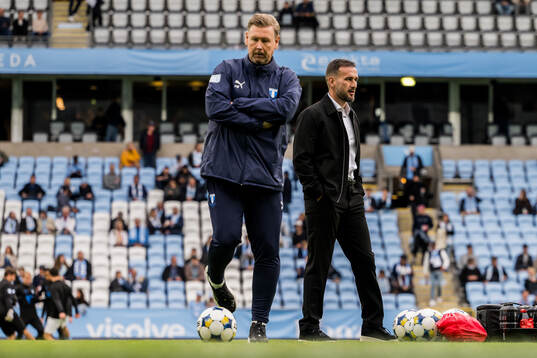 Malmö FFs assisterande tränare Peter Wettergren och